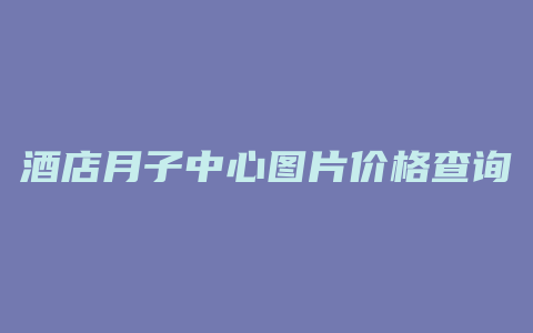 酒店月子中心图片价格查询