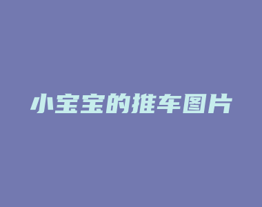 小宝宝的推车图片